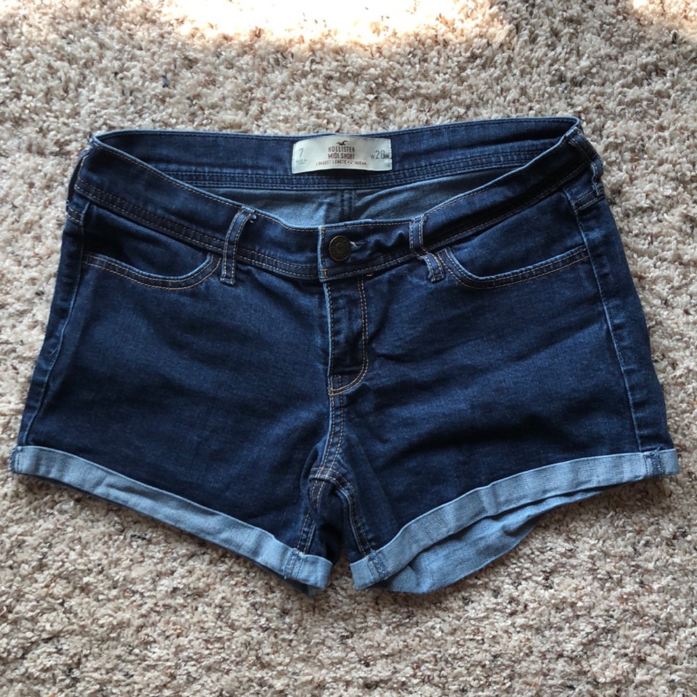 Hollister Midi Jean Shorts